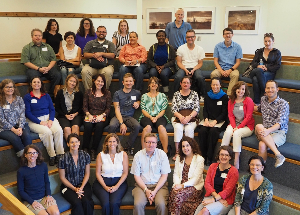 Participants of the Collaborative Humanities Redesign Project convened at the University of Missouri - Kansas City in September 2016.